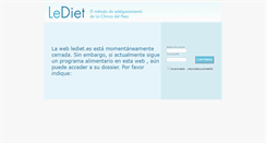 Desktop Screenshot of lediet.es